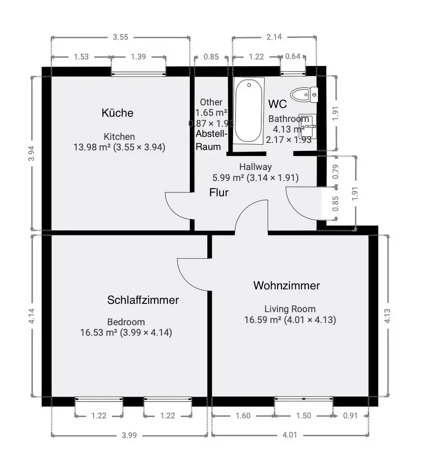 2 Zimmer Wohnung mit 59 m² in Herne – Bild 8