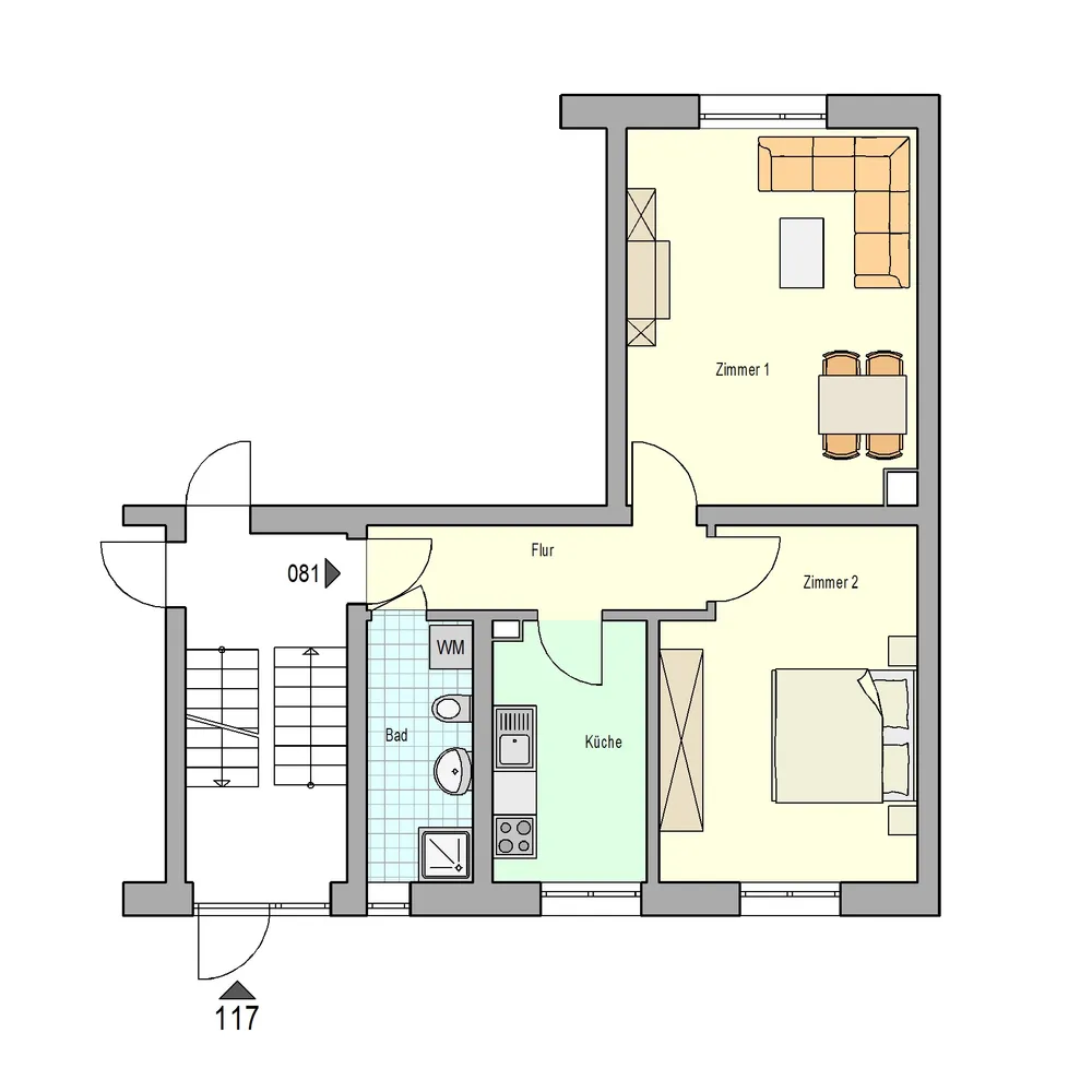 2 Zimmer Wohnung mit 53 m² in Stuttgart – Bild 2