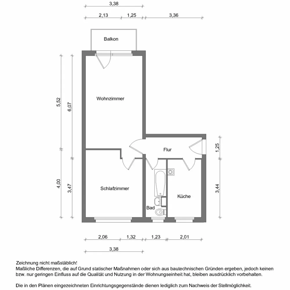 2 Zimmer Wohnung mit 49 m² in Zwickau – Bild 9