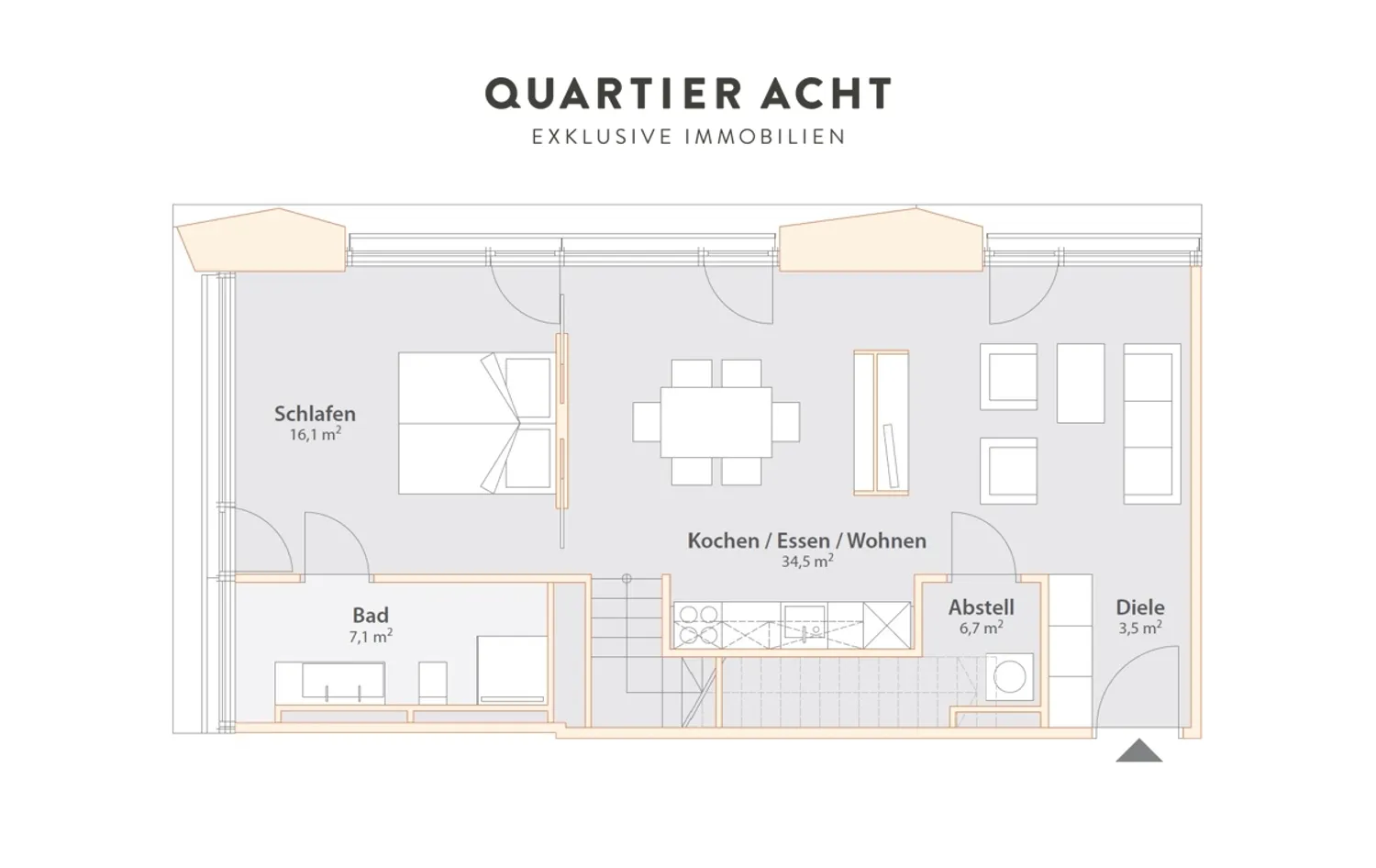 2 room apartment with 82 m² in Munich – Photo 5