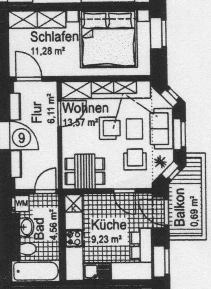 2 Zimmer Wohnung mit 47 m² in Chemnitz – Bild 9