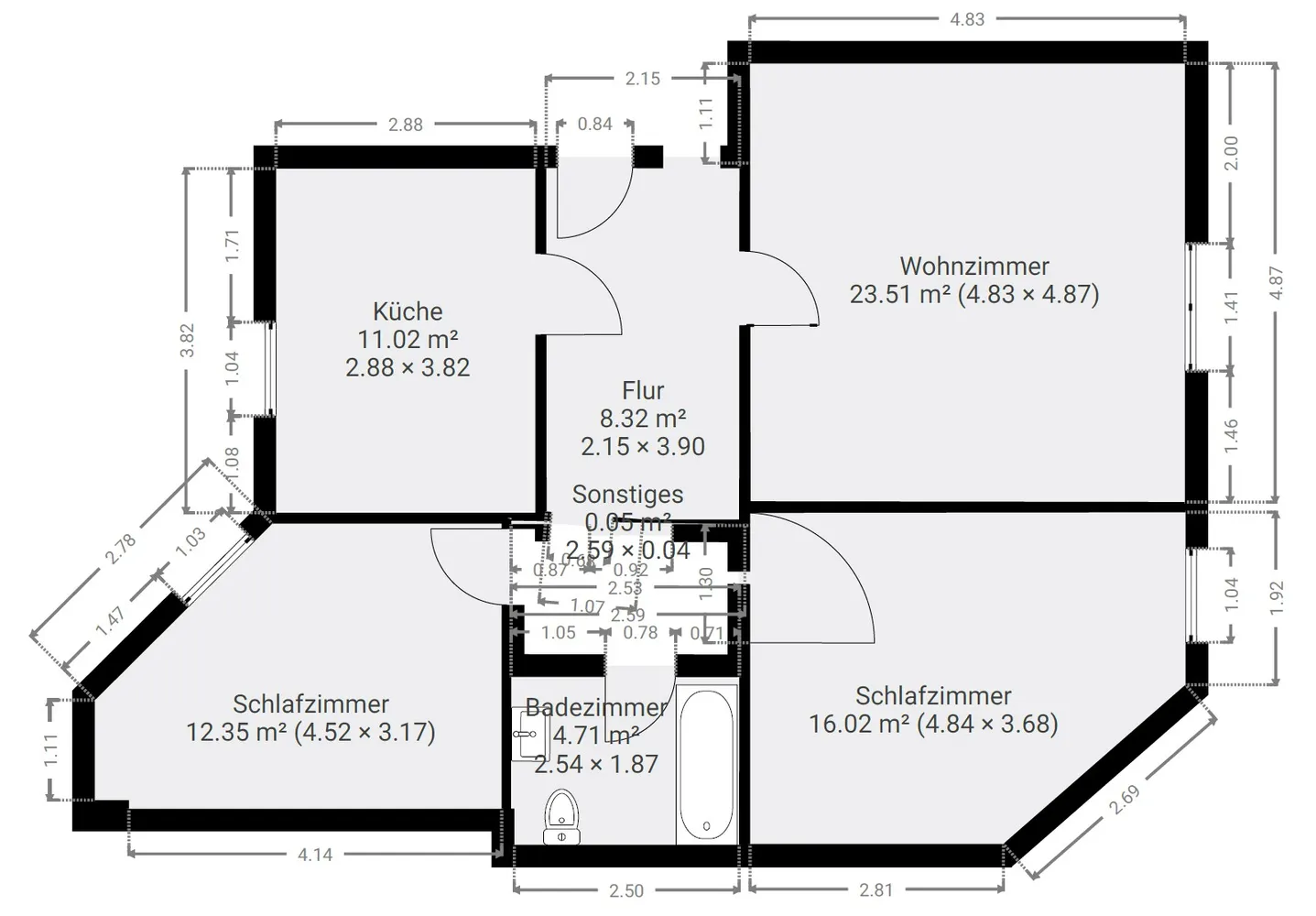 3 room apartment with 78 m² in Magdeburg – Photo 5