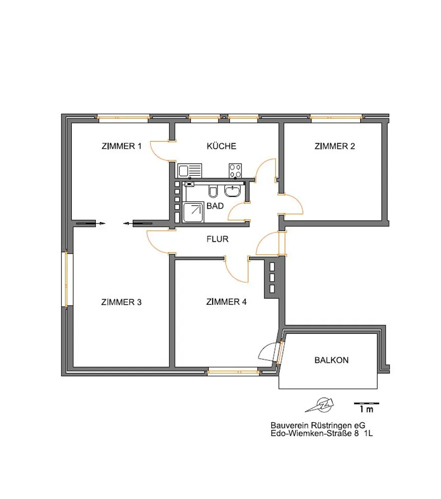 4 Zimmer Wohnung mit 100 m² in Wilhelmshaven – Bild 3
