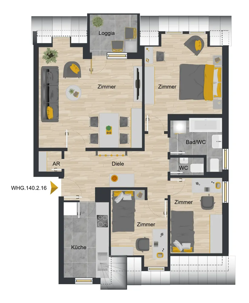 4 room apartment with 90 m² in Osterode am Harz – Photo 2