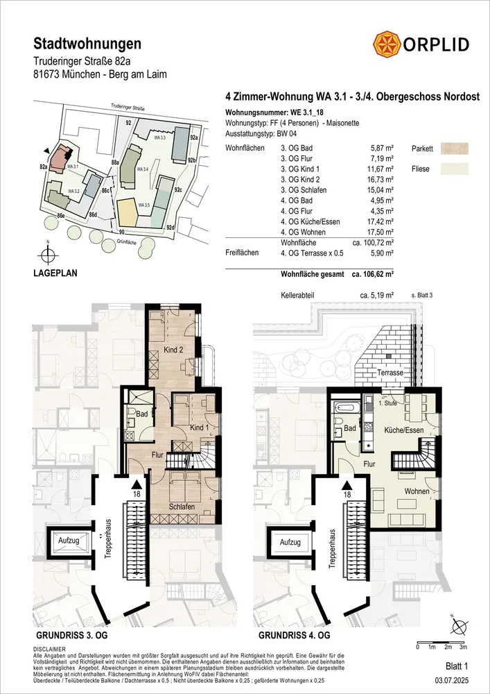 4 Zimmer Wohnung mit 107 m² in München – Bild 6