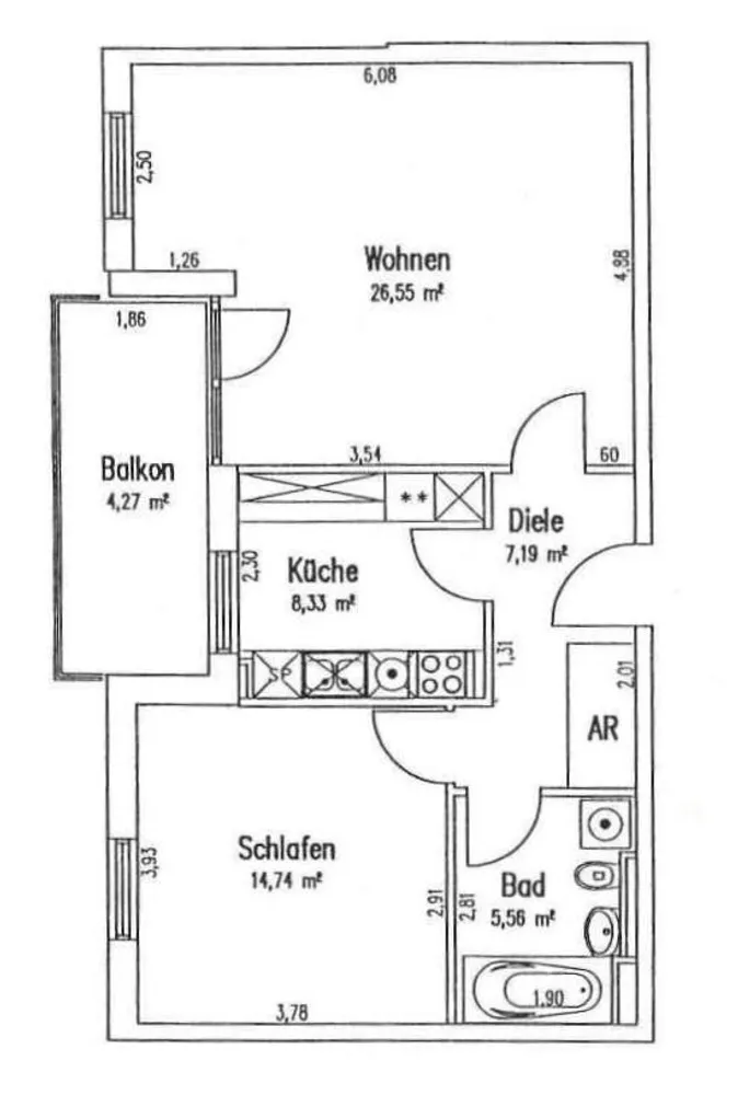 2 Zimmer Wohnung mit 64 m² in Berlin – Bild 7