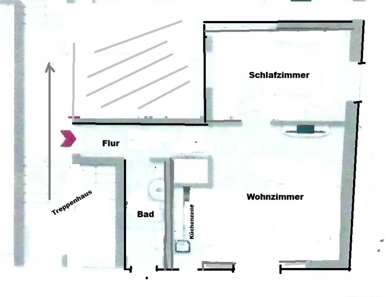 2 room apartment with 38 m² in Munich – Photo 2