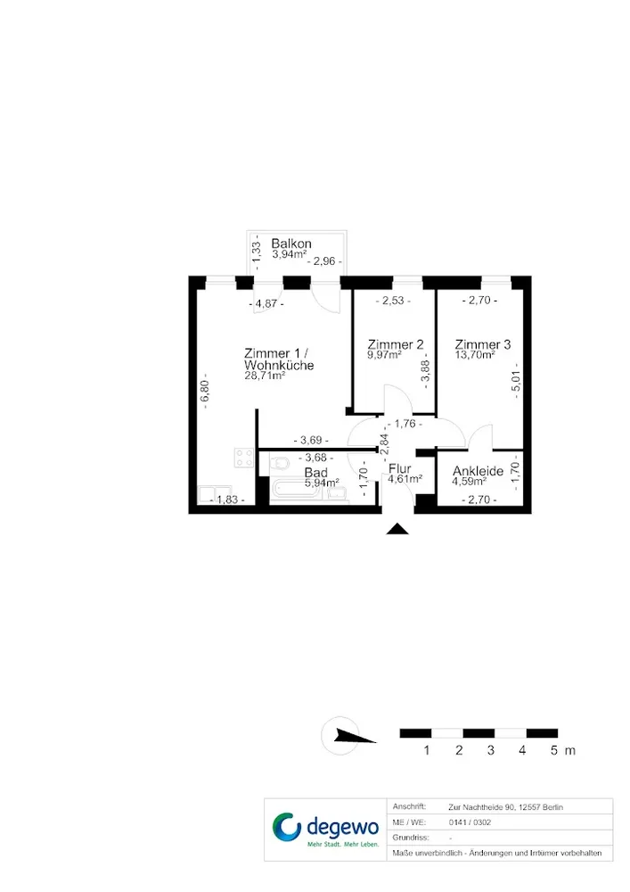 3 Zimmer Wohnung mit 70 m² in Berlin – Bild 11