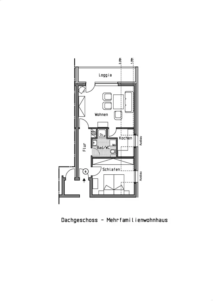 2 Zimmer Wohnung mit 52 m² in Lengerich – Bild 4