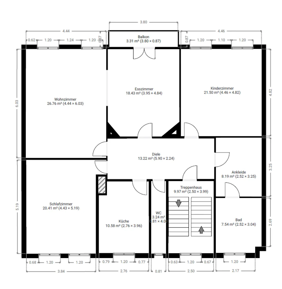 4 Zimmer Wohnung mit 132 m² in Frankfurt am Main – Bild 3