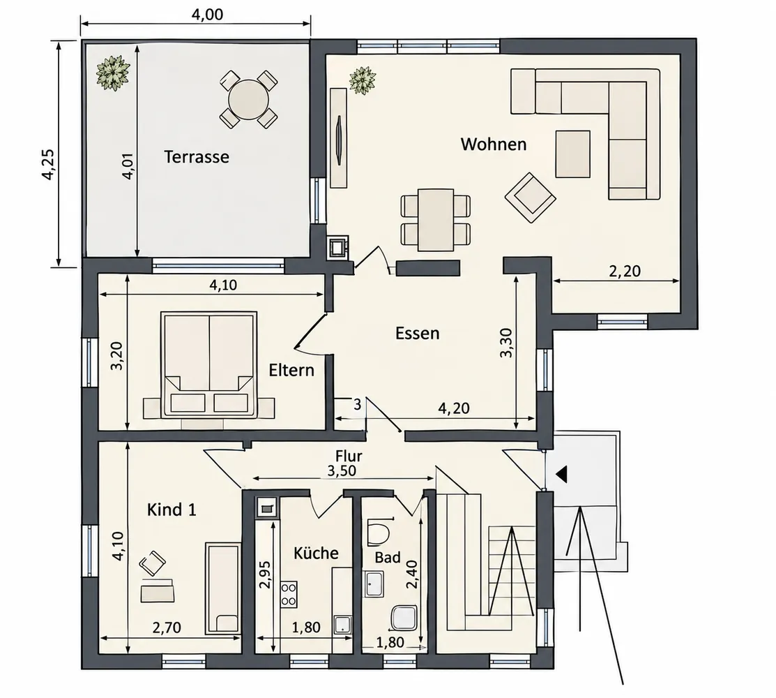 4 Zimmer Wohnung mit 97 m² in Schwäbisch Gmünd – Bild 7