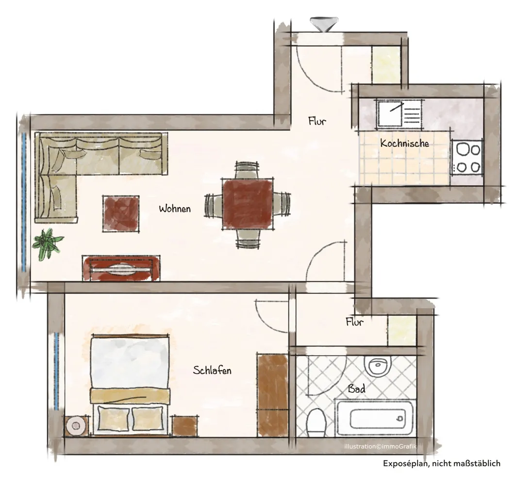 2 Zimmer Wohnung mit 41 m² in Hannover – Bild 11