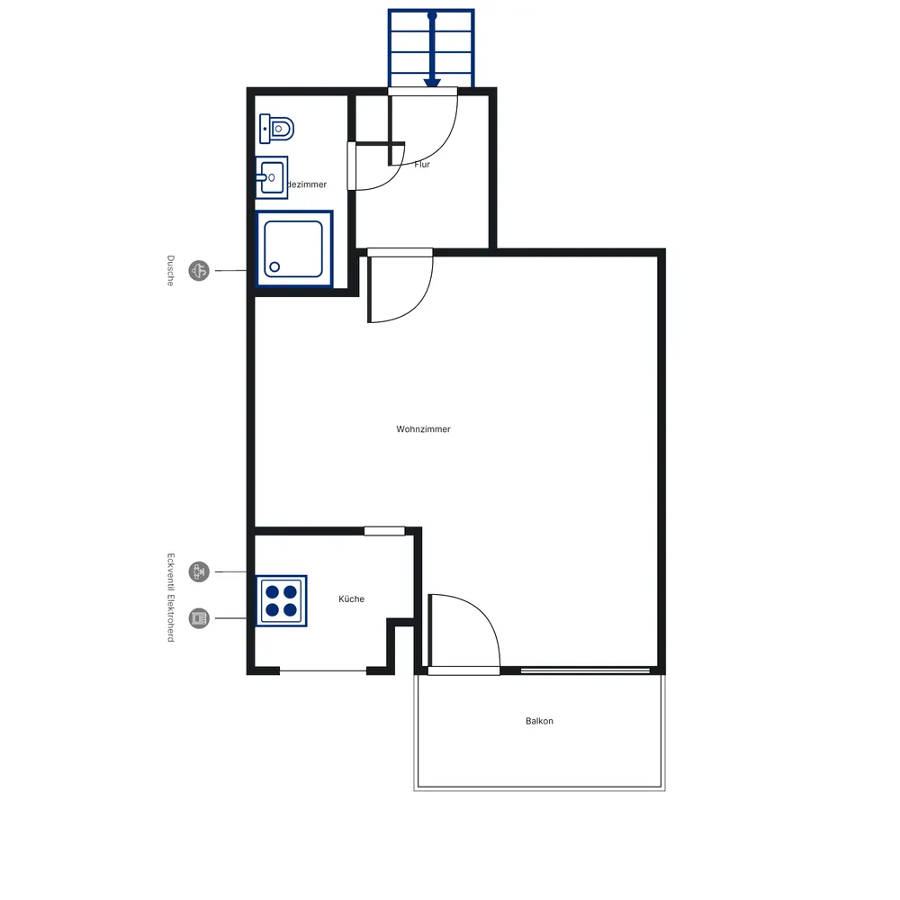 1 Zimmer Wohnung mit 29 m² in Hannover – Bild 5
