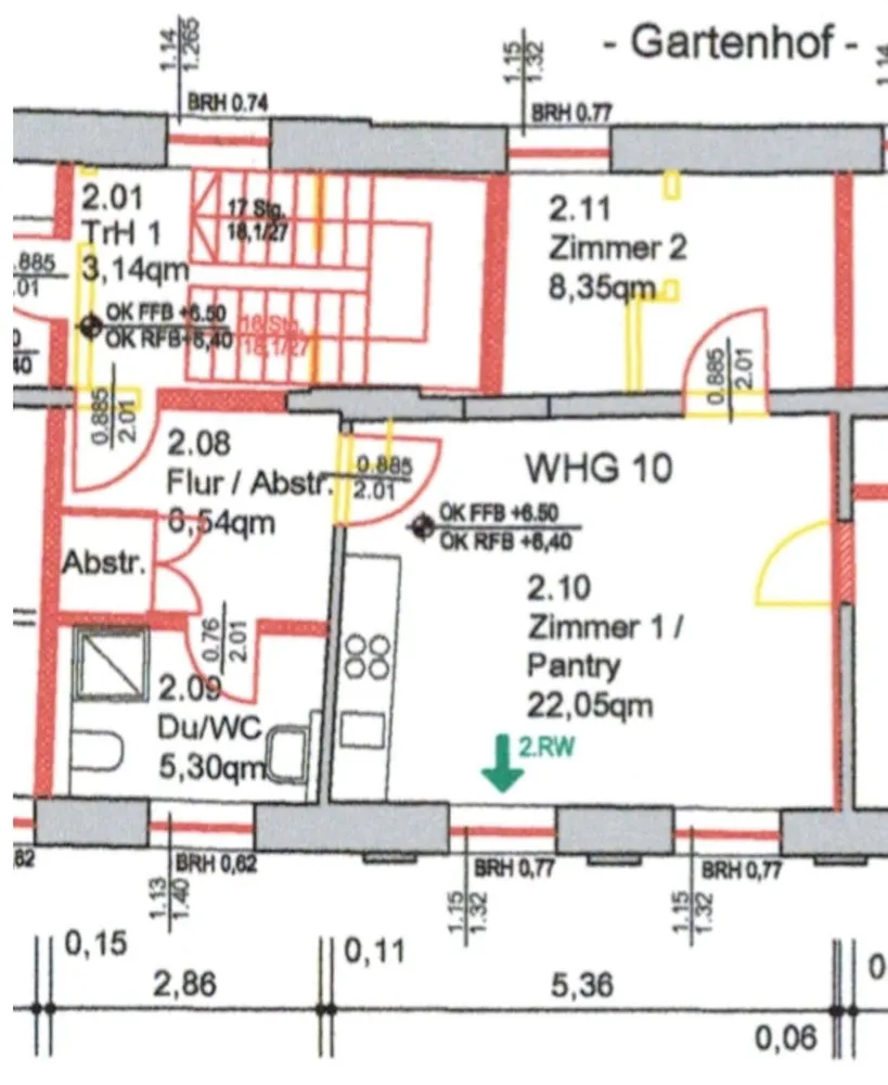 2 Zimmer Wohnung mit 43 m² in Stralsund – Bild 2