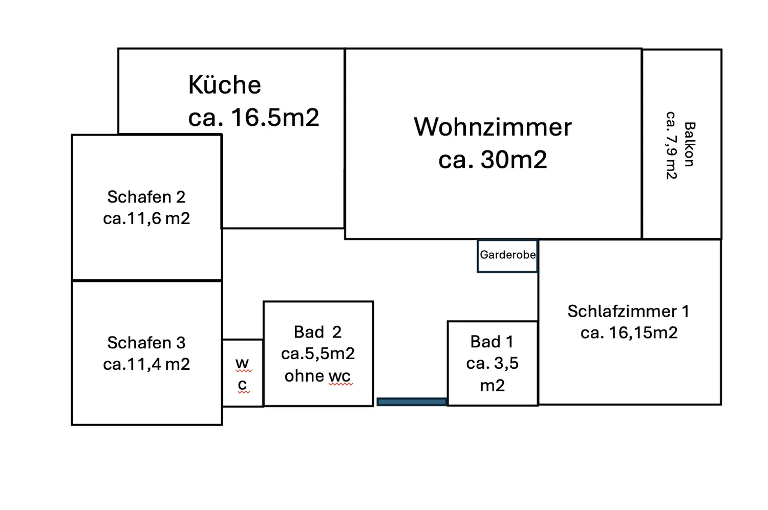 4 Zimmer Wohnung mit 113 m² in Kassel – Bild 2