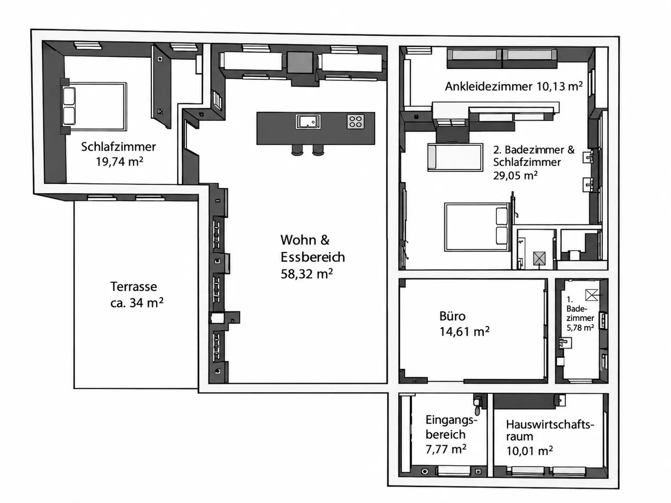 4 room apartment with 172 m² in Augsburg – Photo 7