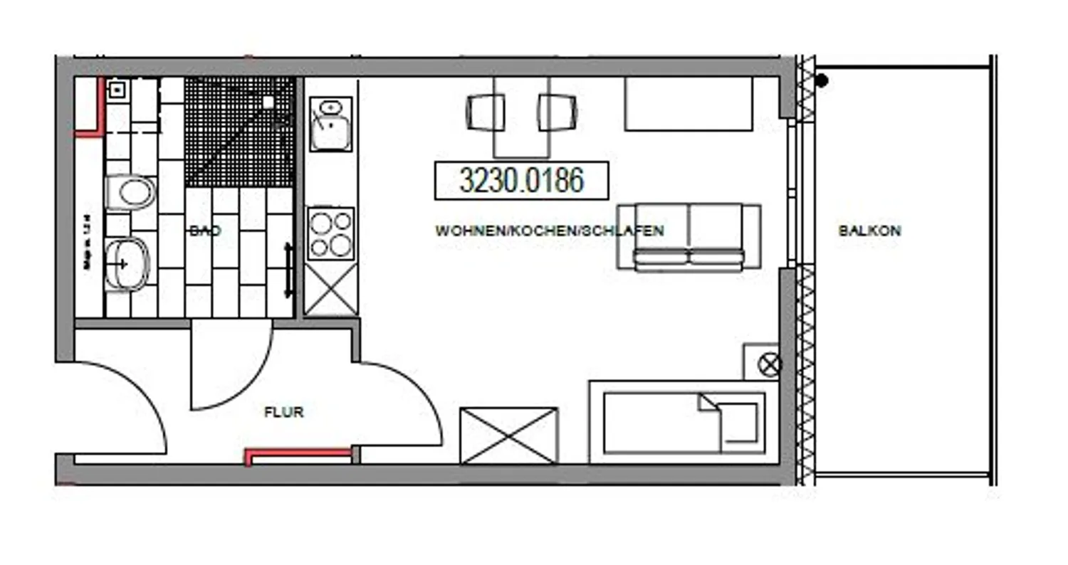 1 Zimmer Wohnung mit 37 m² in Nürnberg – Bild 6