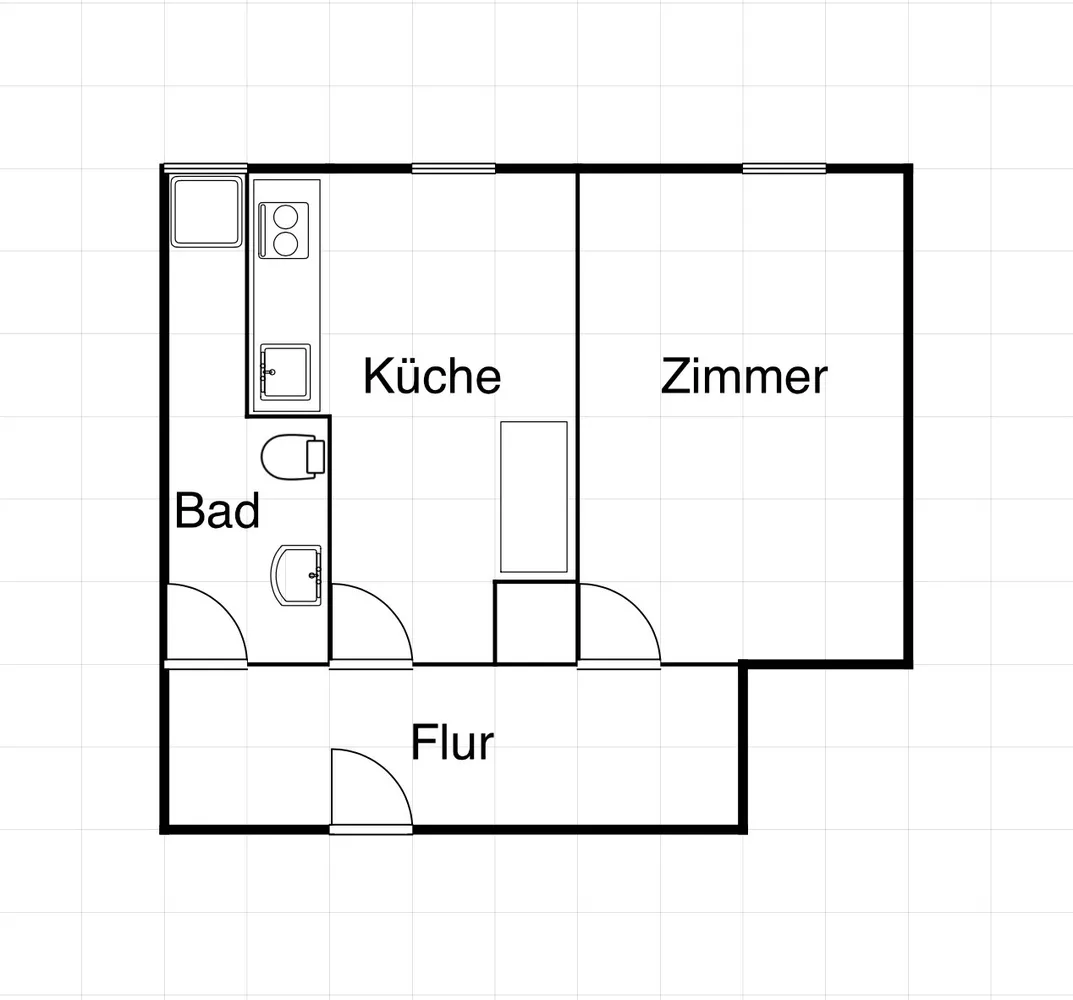 1 Zimmer Wohnung mit 42 m² in Augsburg – Bild 3