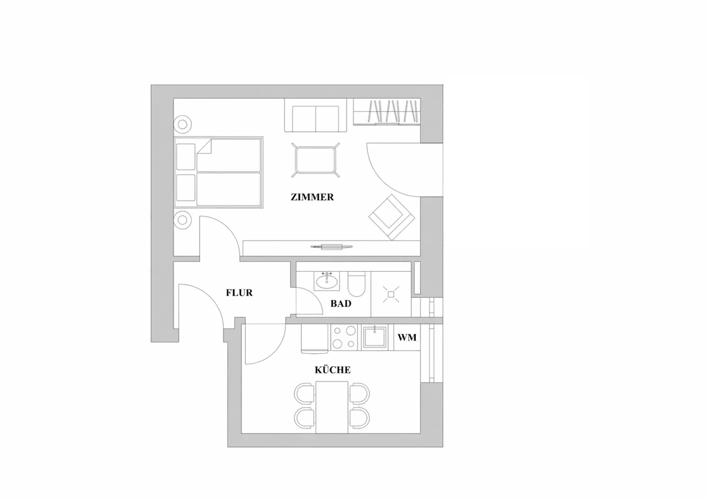 2 Zimmer Wohnung mit 40 m² in Düsseldorf – Bild 7