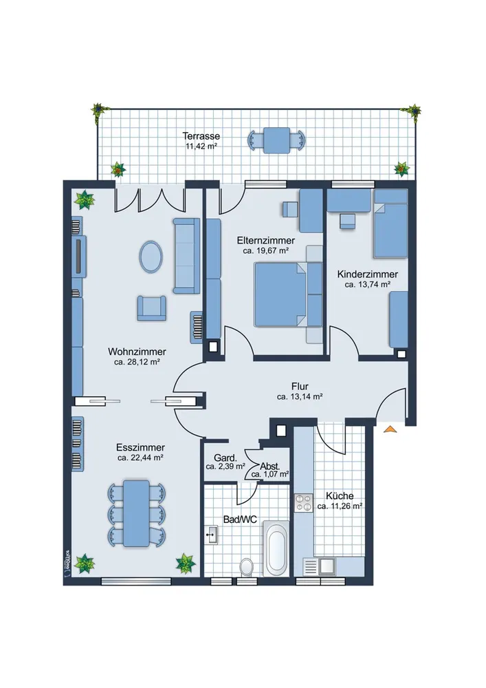 4 Zimmer Wohnung mit 131 m² in Mannheim – Bild 8