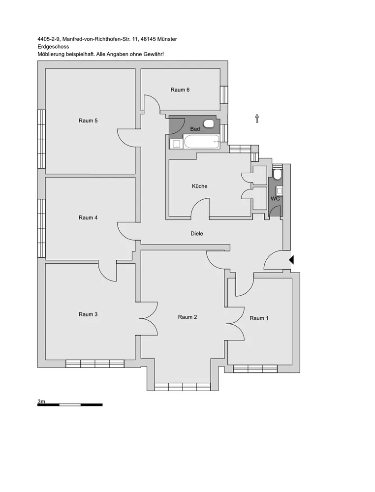 5 Zimmer Wohnung mit 136 m² in Münster – Bild 8