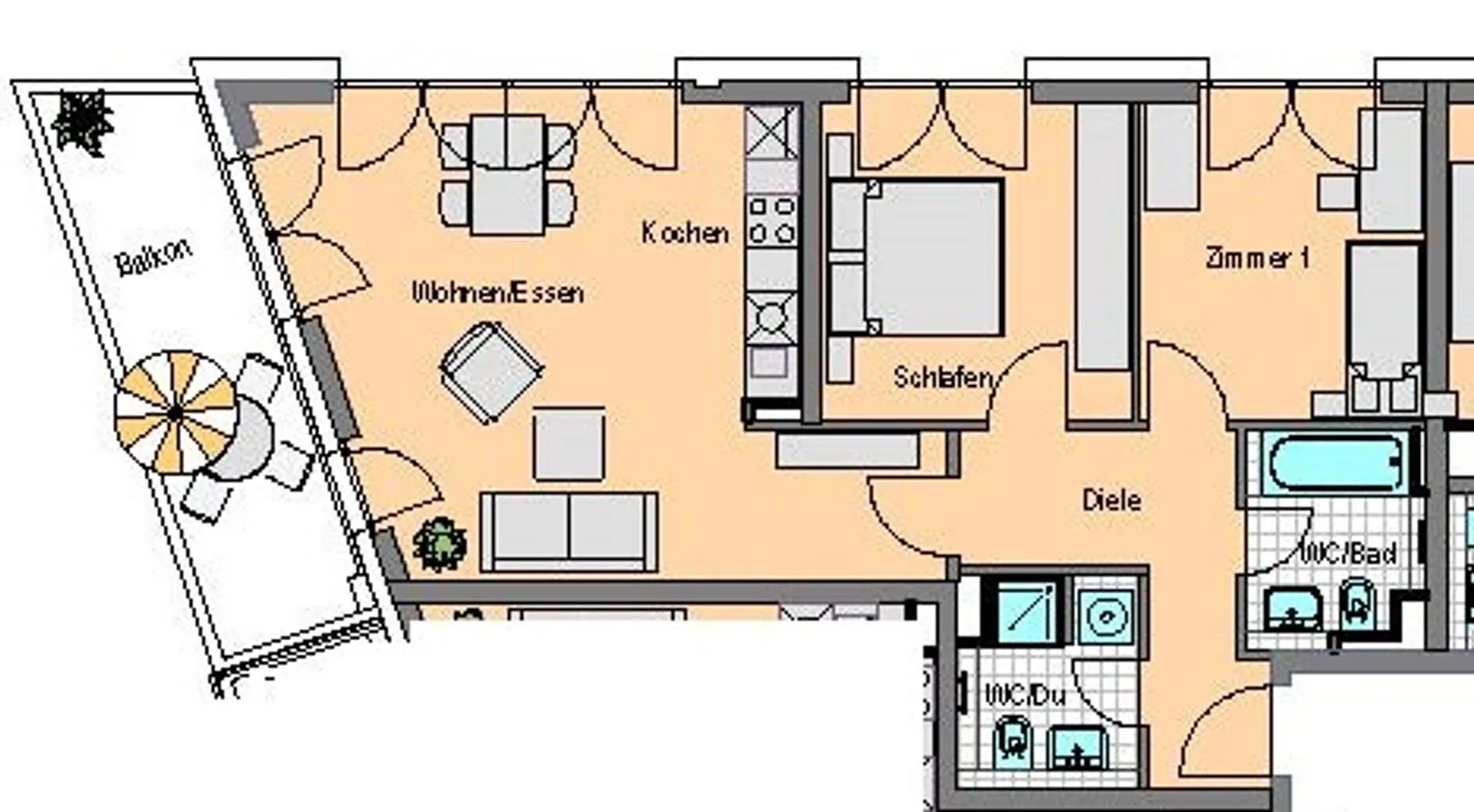 3 Zimmer Wohnung mit 81 m² in Frankfurt am Main – Bild 2