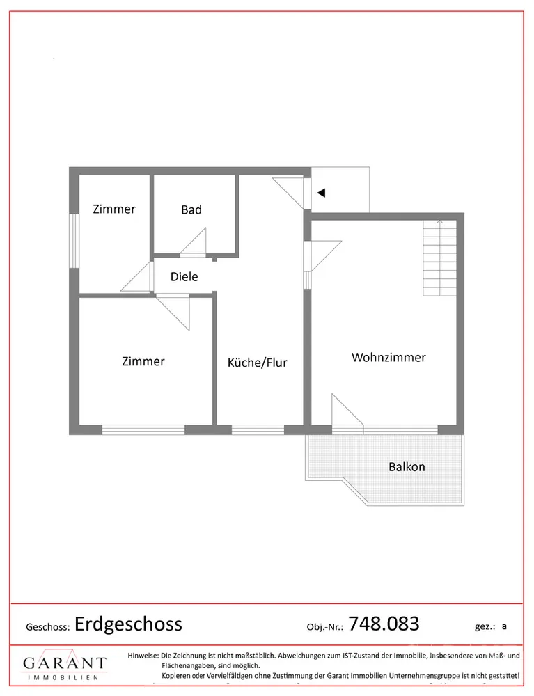 3 Zimmer Wohnung mit 74 m² in Heilbronn – Bild 2