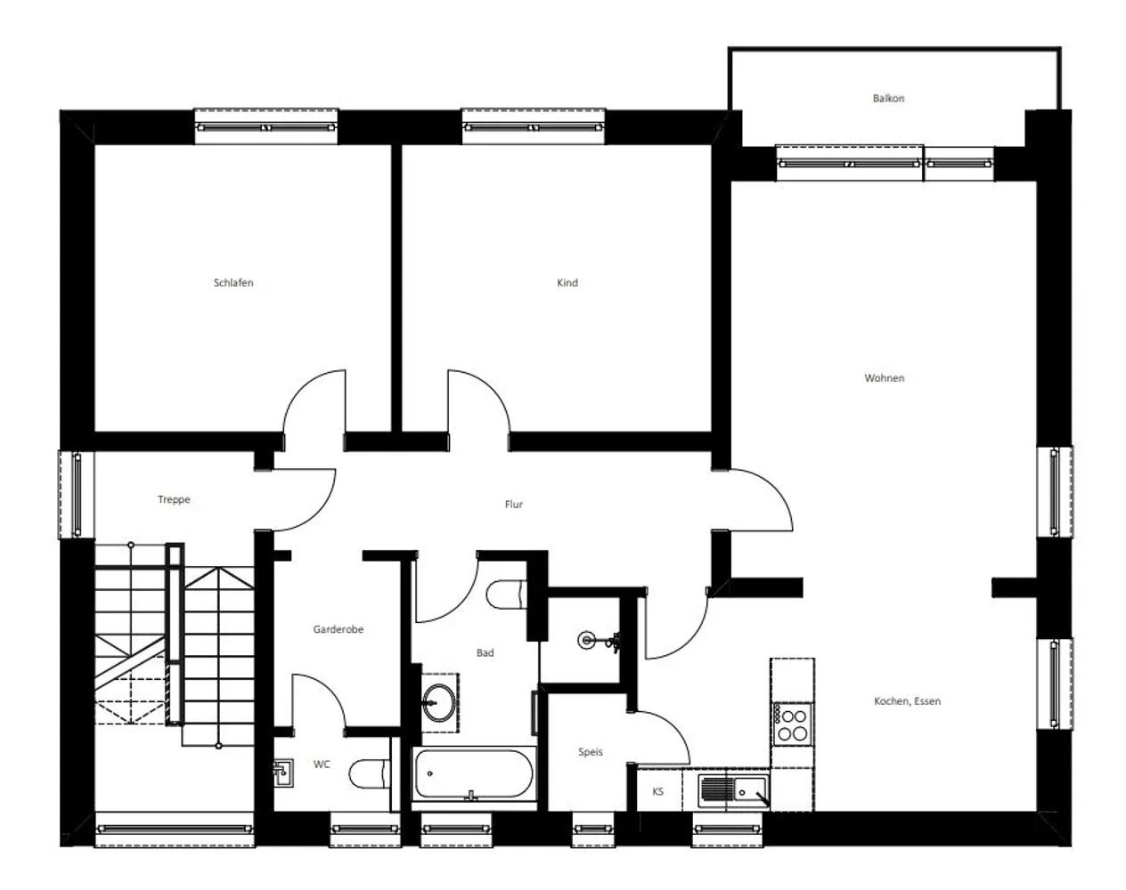 3 Zimmer Wohnung mit 104 m² in Ulm – Bild 11