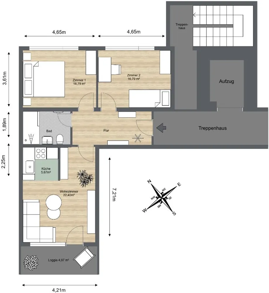 3 room apartment with 80 m² in Riesa – Photo 7