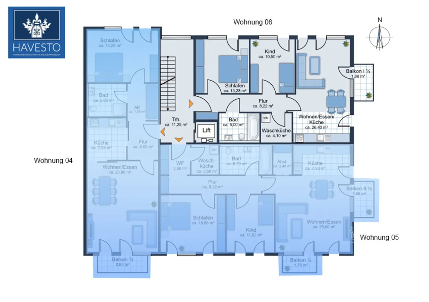 3 Zimmer Wohnung mit 69 m² in Hamburg – Bild 6