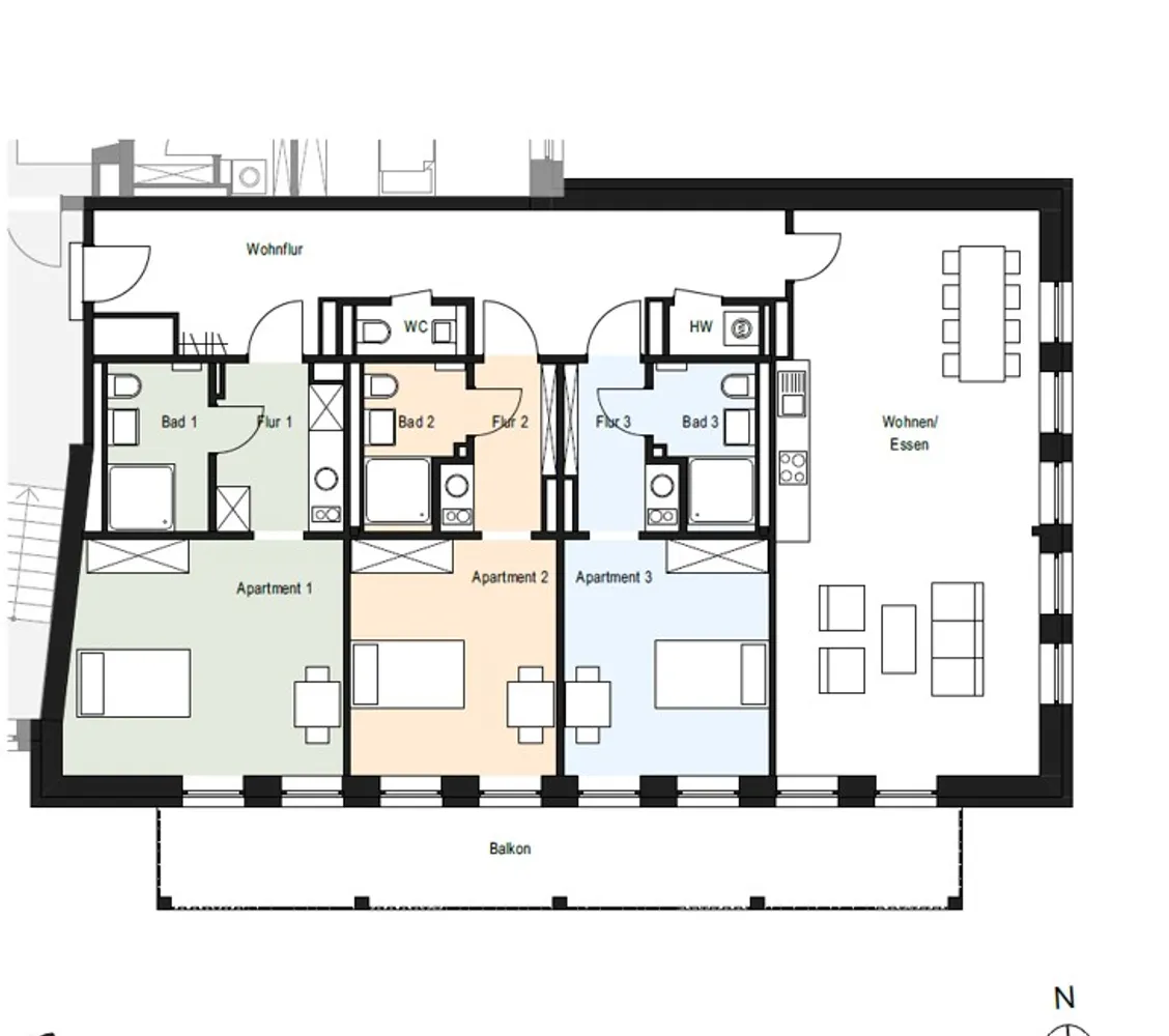 1 Zimmer Wohnung mit 61 m² in Dortmund – Bild 2