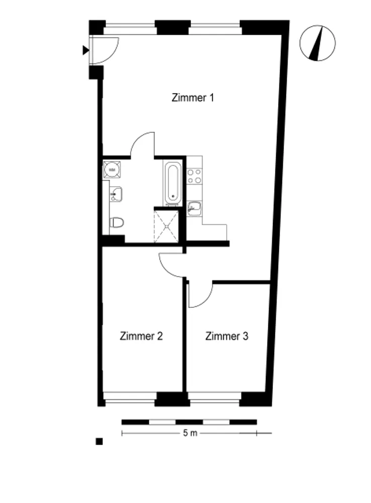 3 Zimmer Wohnung mit 83 m² in Berlin – Bild 2