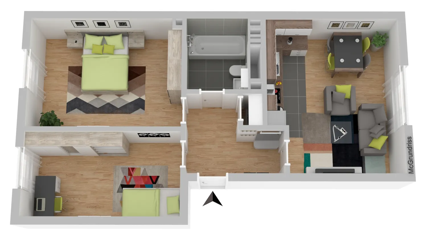 3 Zimmer Wohnung mit 58 m² in Hagen – Bild 7