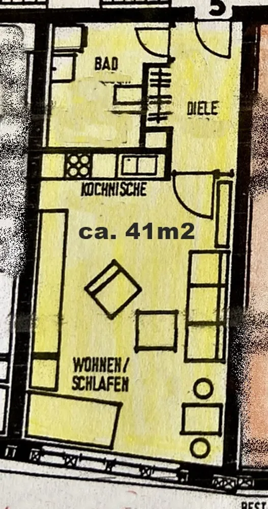 1 room apartment with 41 m² in Herrenberg – Photo 6