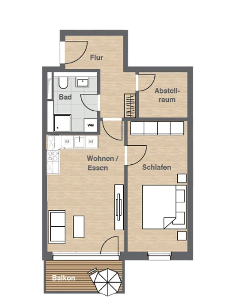 2 Zimmer Wohnung mit 56 m² in Hamburg – Bild 7