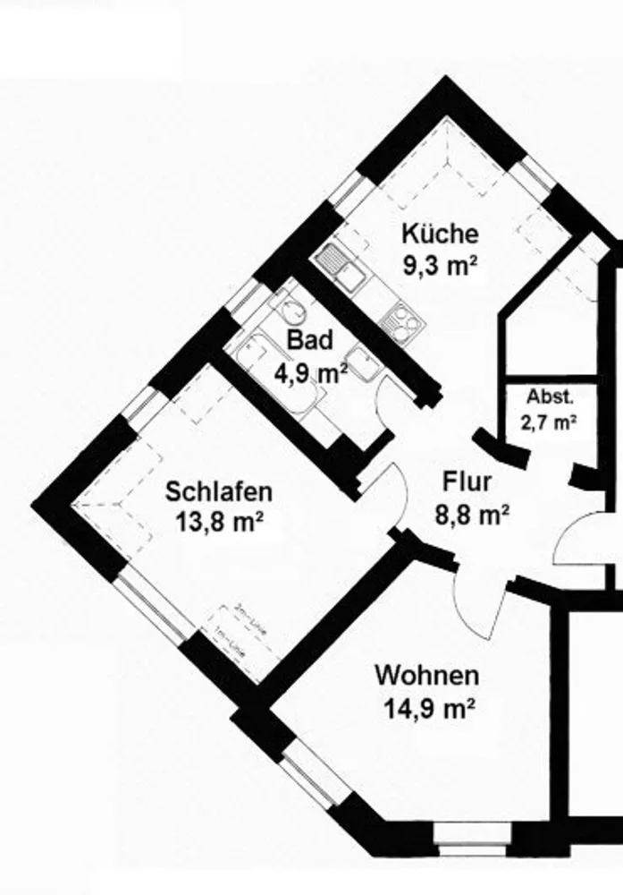 2 Zimmer Wohnung mit 54 m² in Freital – Bild 12
