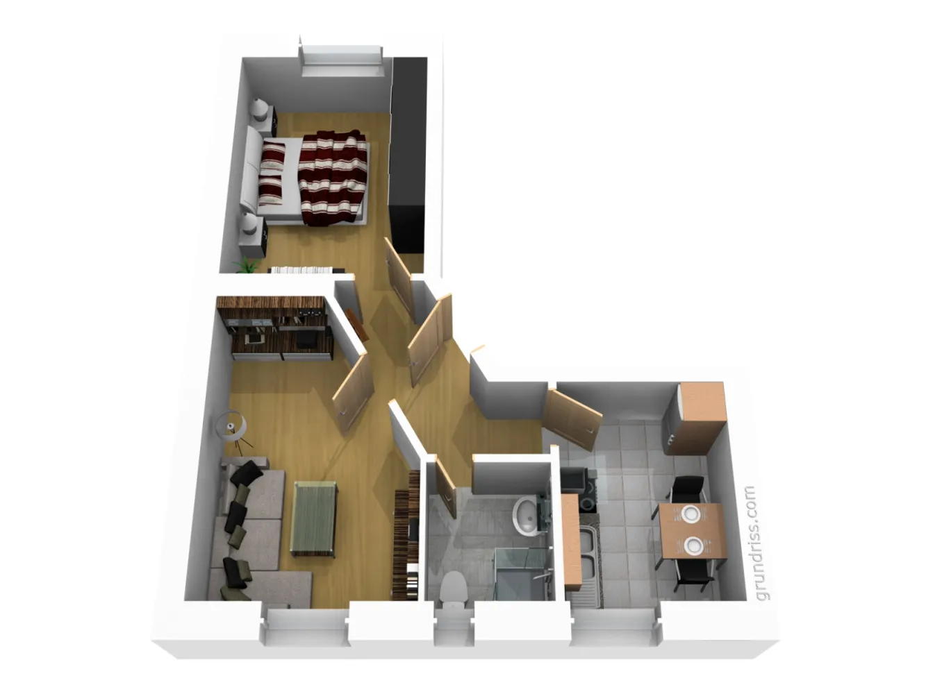 2 Zimmer Wohnung mit 36 m² in Magdeburg – Bild 2
