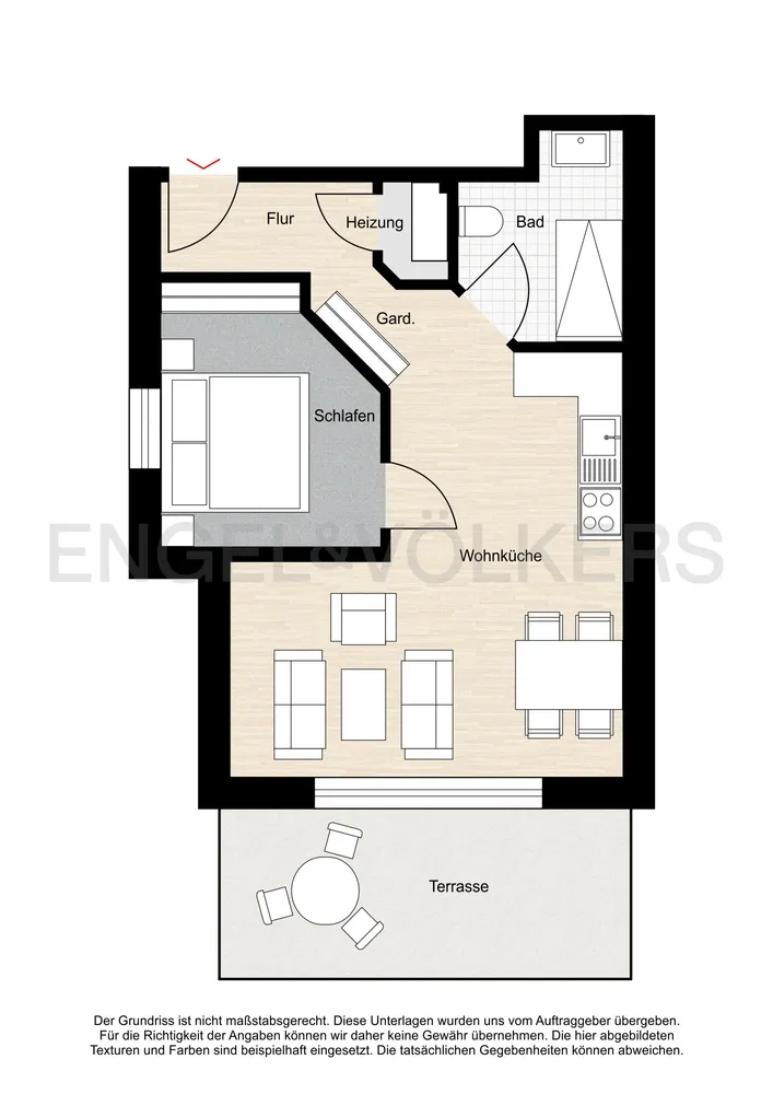2 Zimmer Wohnung mit 43 m² in Norden – Bild 2