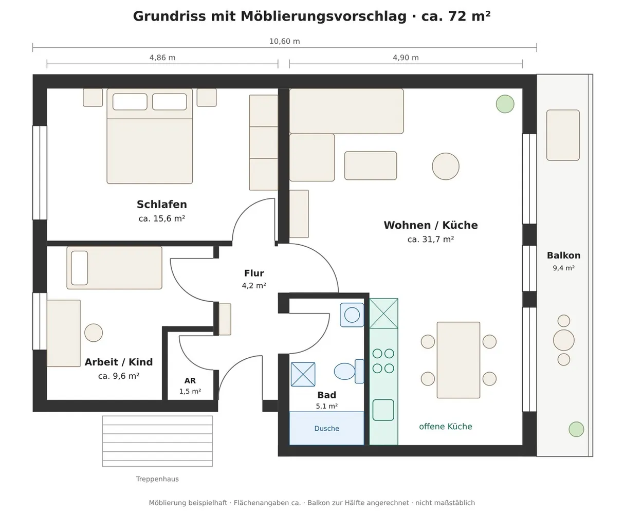 3 Zimmer Wohnung mit 72 m² in Lübeck – Bild 8