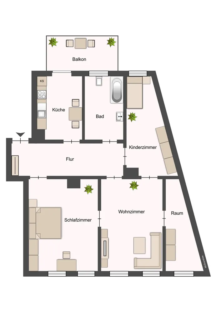 3 Zimmer Wohnung mit 75 m² in Leipzig – Bild 6