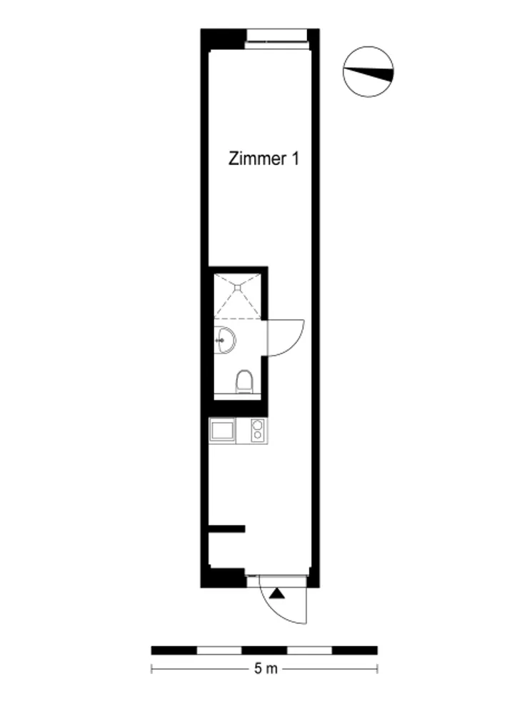 1 Zimmer Wohnung mit 25 m² in Berlin – Bild 9