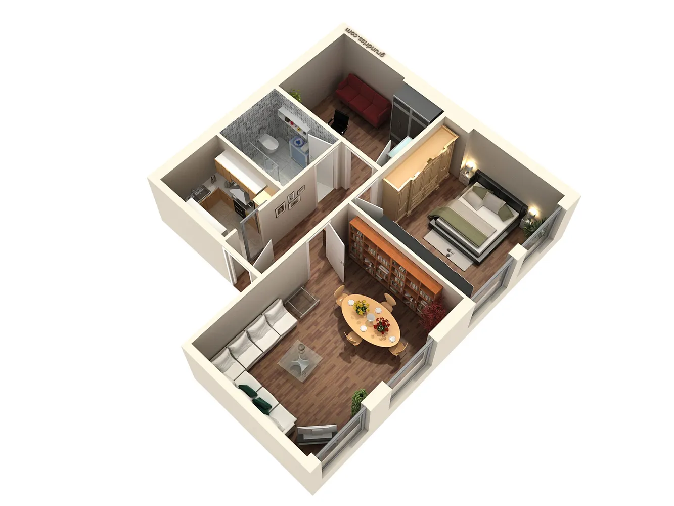 3 Zimmer Wohnung mit 78 m² in Hamburg – Bild 2