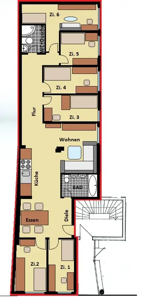 1 Zimmer Wohnung mit 15 m² in Aachen – Bild 4