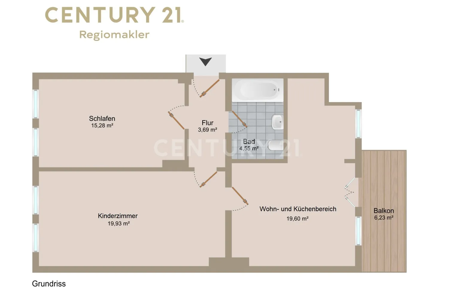 3 Zimmer Wohnung mit 63 m² in Magdeburg – Bild 10