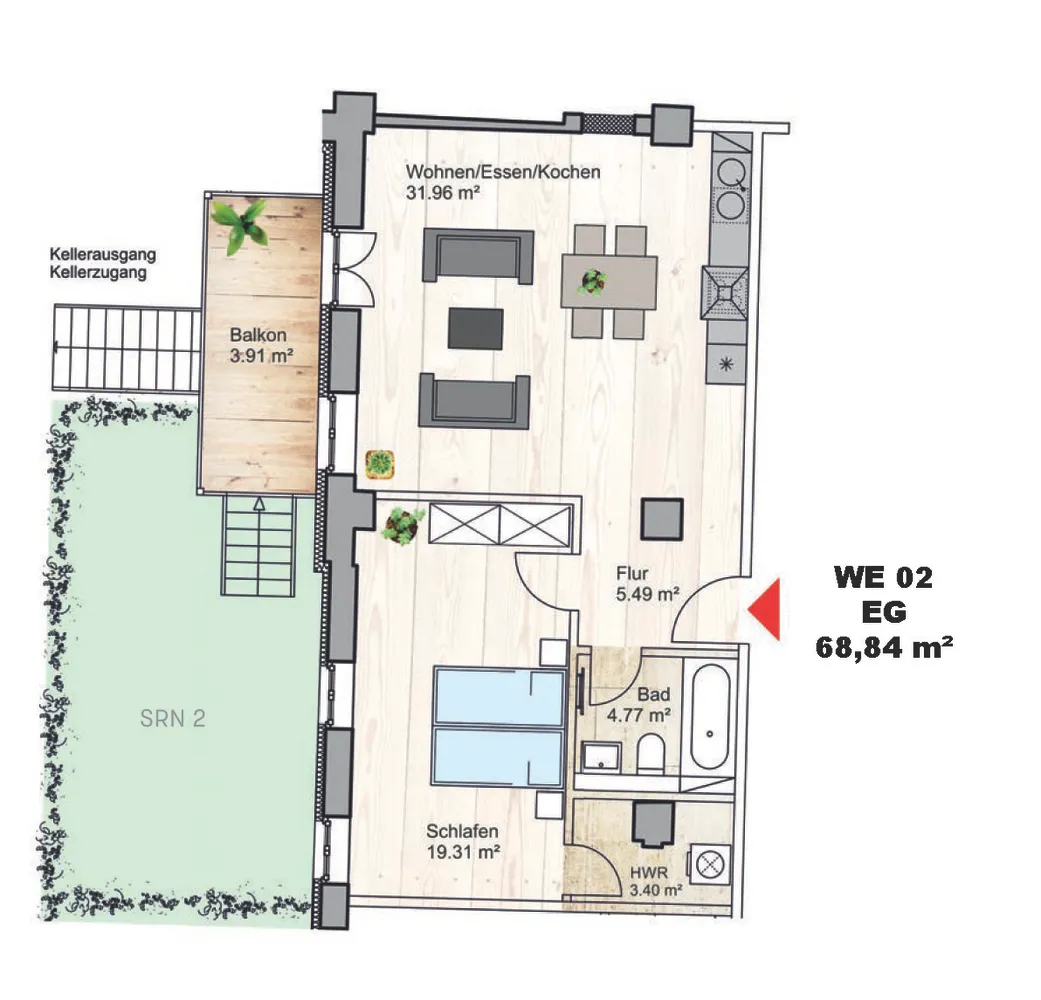 2 Zimmer Wohnung mit 69 m² in Halle (Saale) – Bild 11