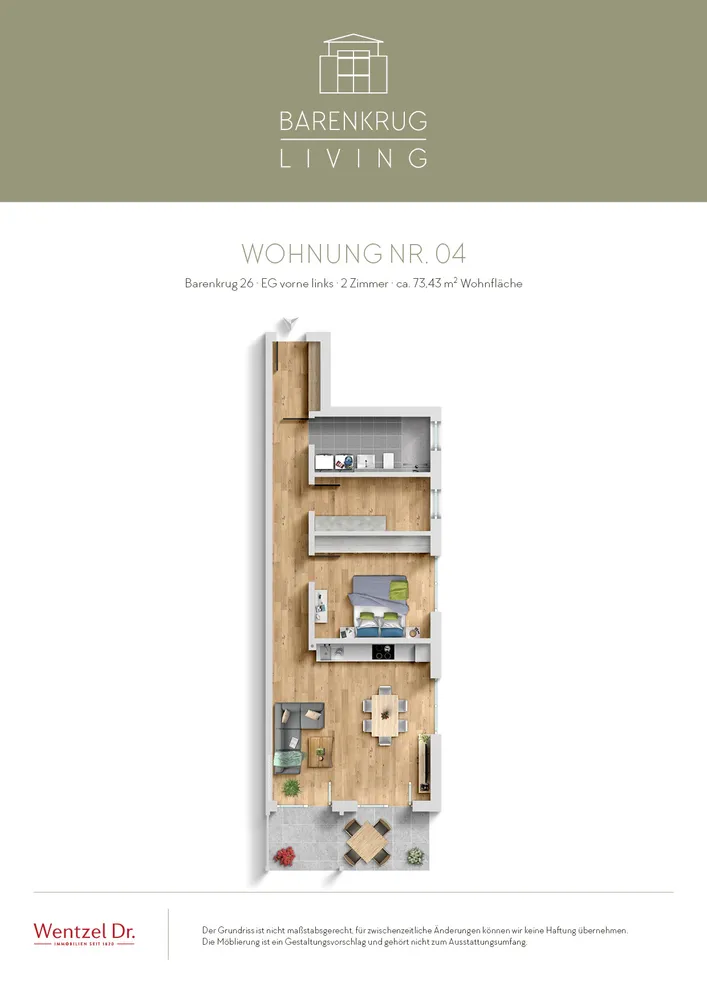2 Zimmer Wohnung mit 73 m² in Hamburg – Bild 9