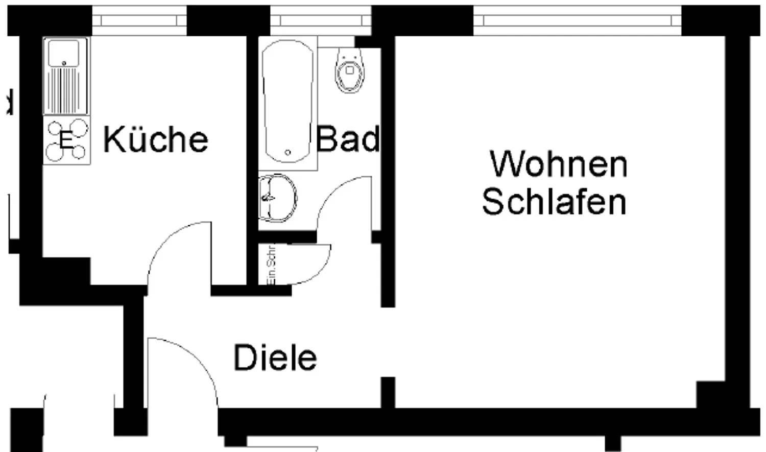 2 room apartment with 37 m² in Herne – Photo 9