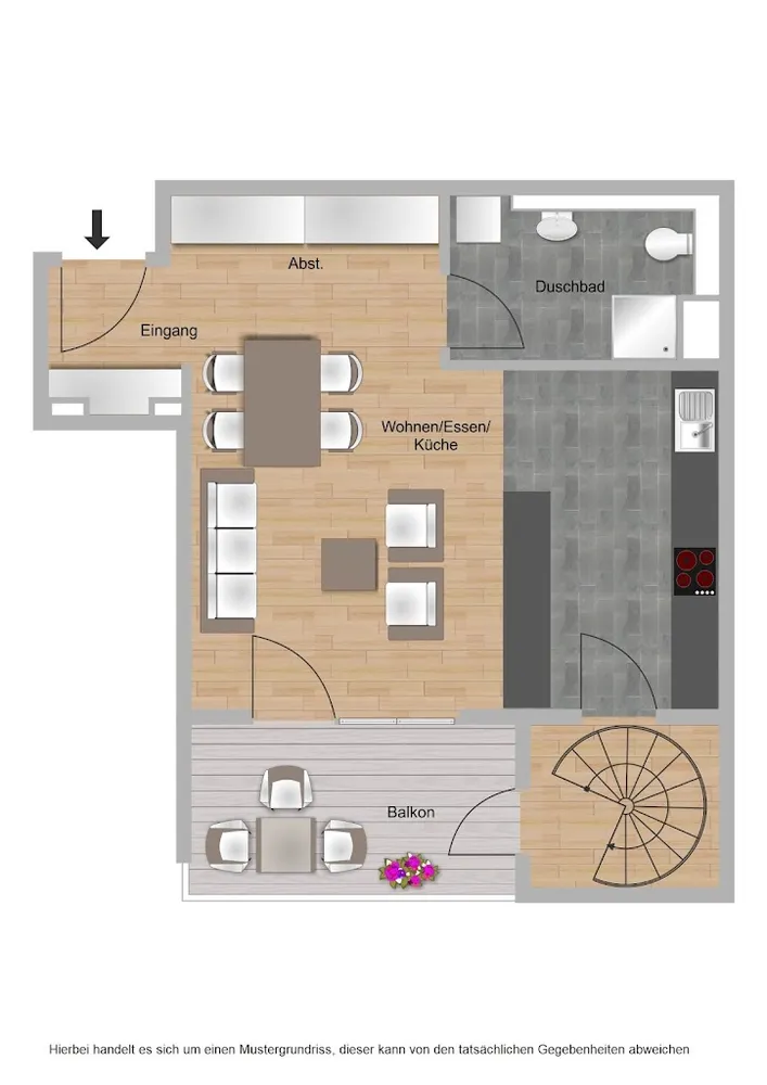 1 Zimmer Wohnung mit 42 m² in Frankfurt am Main – Bild 4