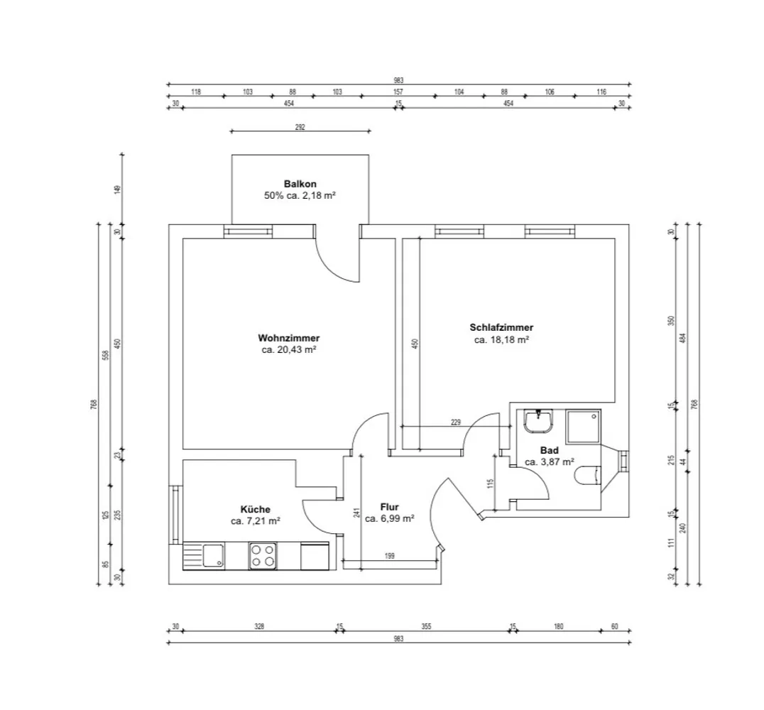 2 Zimmer Wohnung mit 58 m² in Stuttgart – Bild 9
