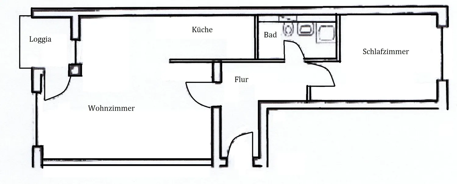 2 Zimmer Wohnung mit 65 m² in Darmstadt – Bild 2
